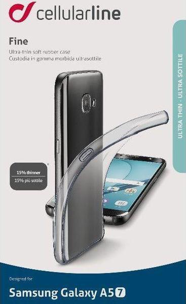 CELLULARLINE Custodia cover per Samsung Galaxy A5 2017 Cellular Line Clear Duo trasparente